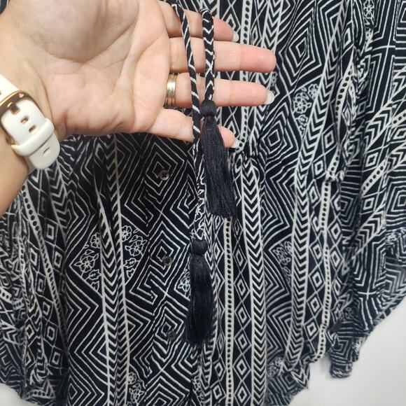 Women's Rip Curl Black Sands Kimono Style Top Size Small - Picture 5 of 6